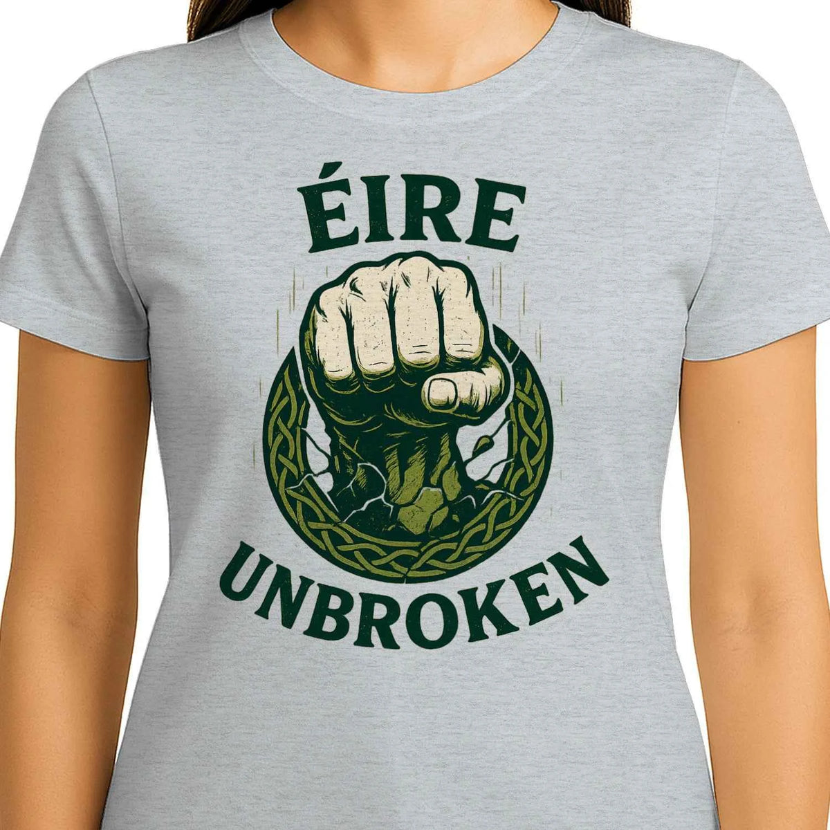 Irish T-Shirt - Éire Unbroken Premium Unisex Streetwear - Celtic Wolfwear