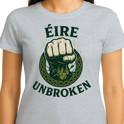 Irish T-Shirt - Éire Unbroken Premium Unisex Streetwear - Celtic Wolfwear