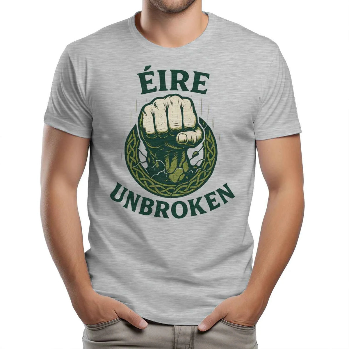 Irish T-Shirt - Éire Unbroken Premium Unisex Streetwear - Celtic Wolfwear