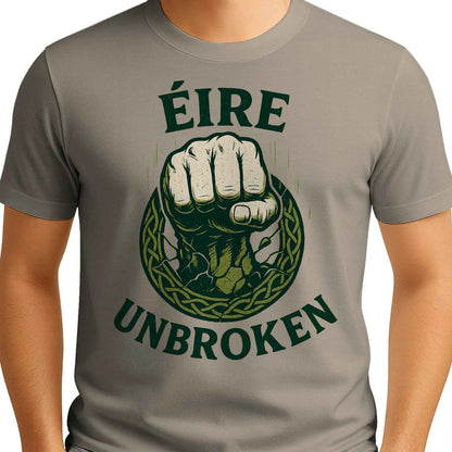 Irish T-Shirt - Éire Unbroken Premium Unisex Streetwear - Celtic Wolfwear