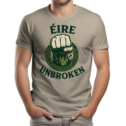 Irish T-Shirt - Éire Unbroken Premium Unisex Streetwear - Celtic Wolfwear