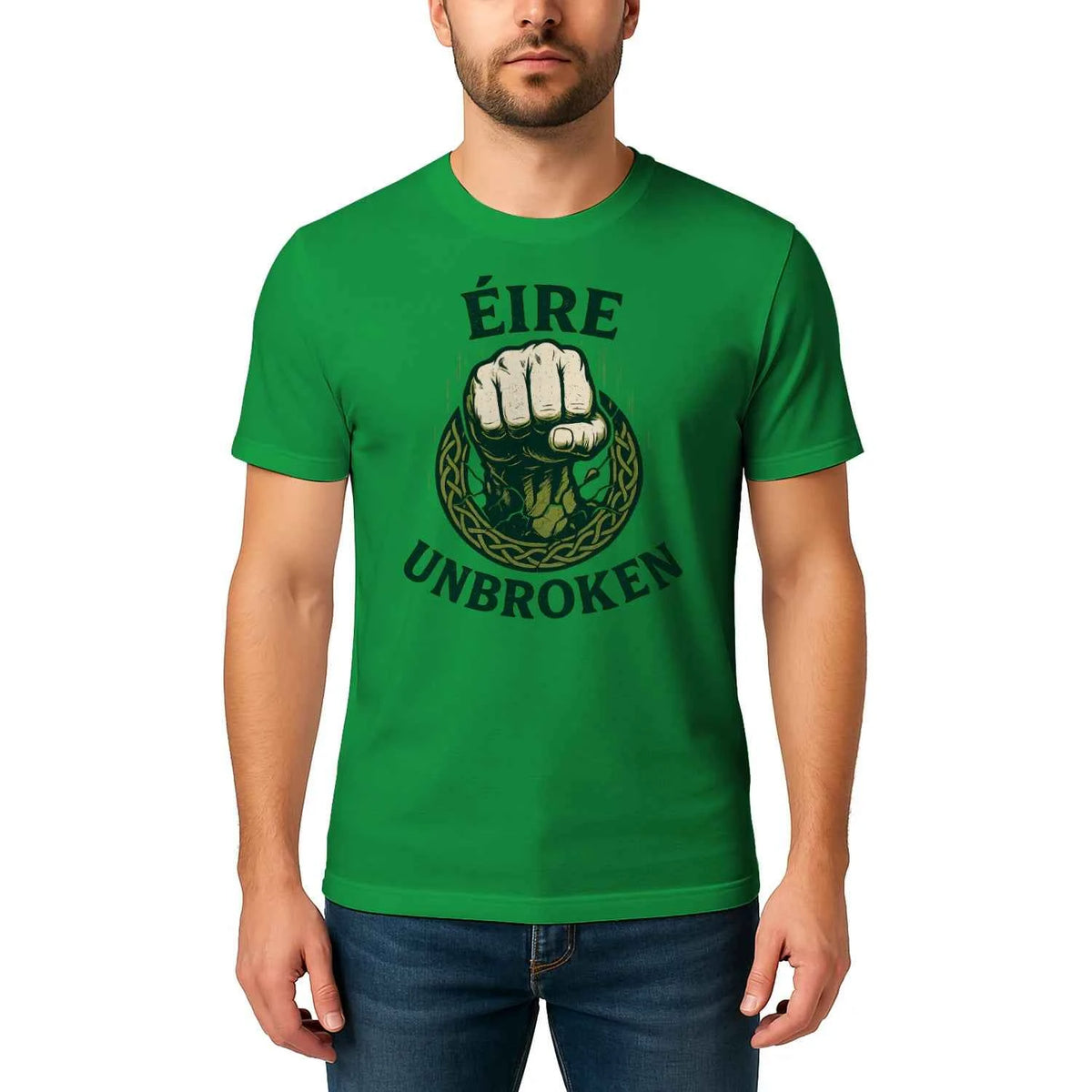 Irish T-Shirt - Éire Unbroken Premium Unisex Streetwear - Celtic Wolfwear