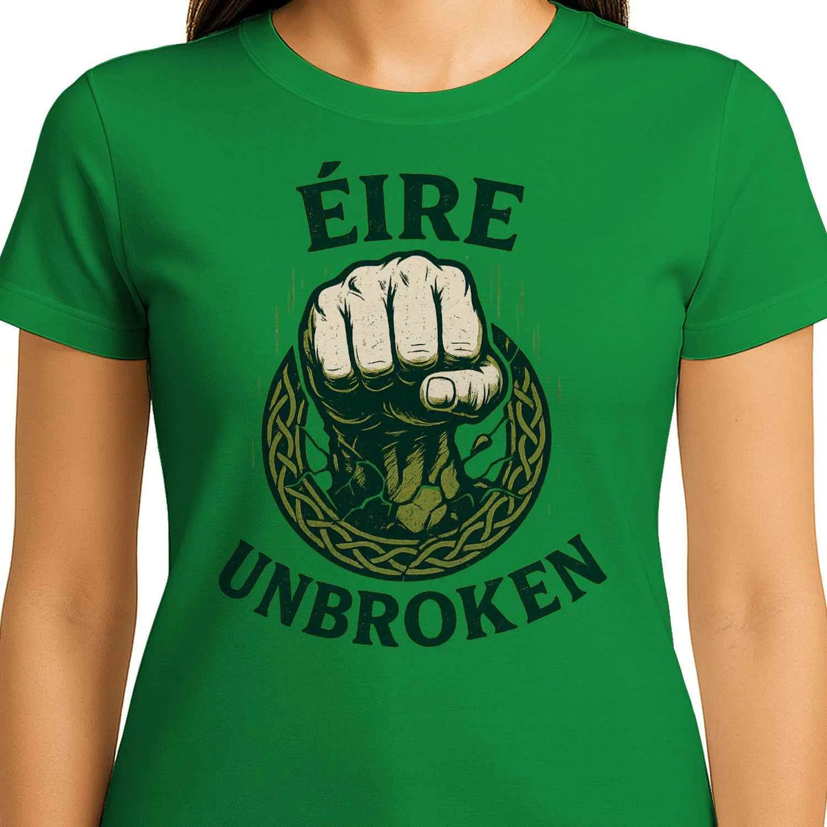 Irish T-Shirt - Éire Unbroken Premium Unisex Streetwear - Celtic Wolfwear