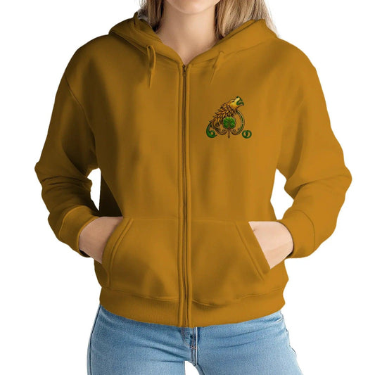Irish Zip Hoodie - 1916 Heritage, Unisex Matchday Wear - Celtic Wolfwear