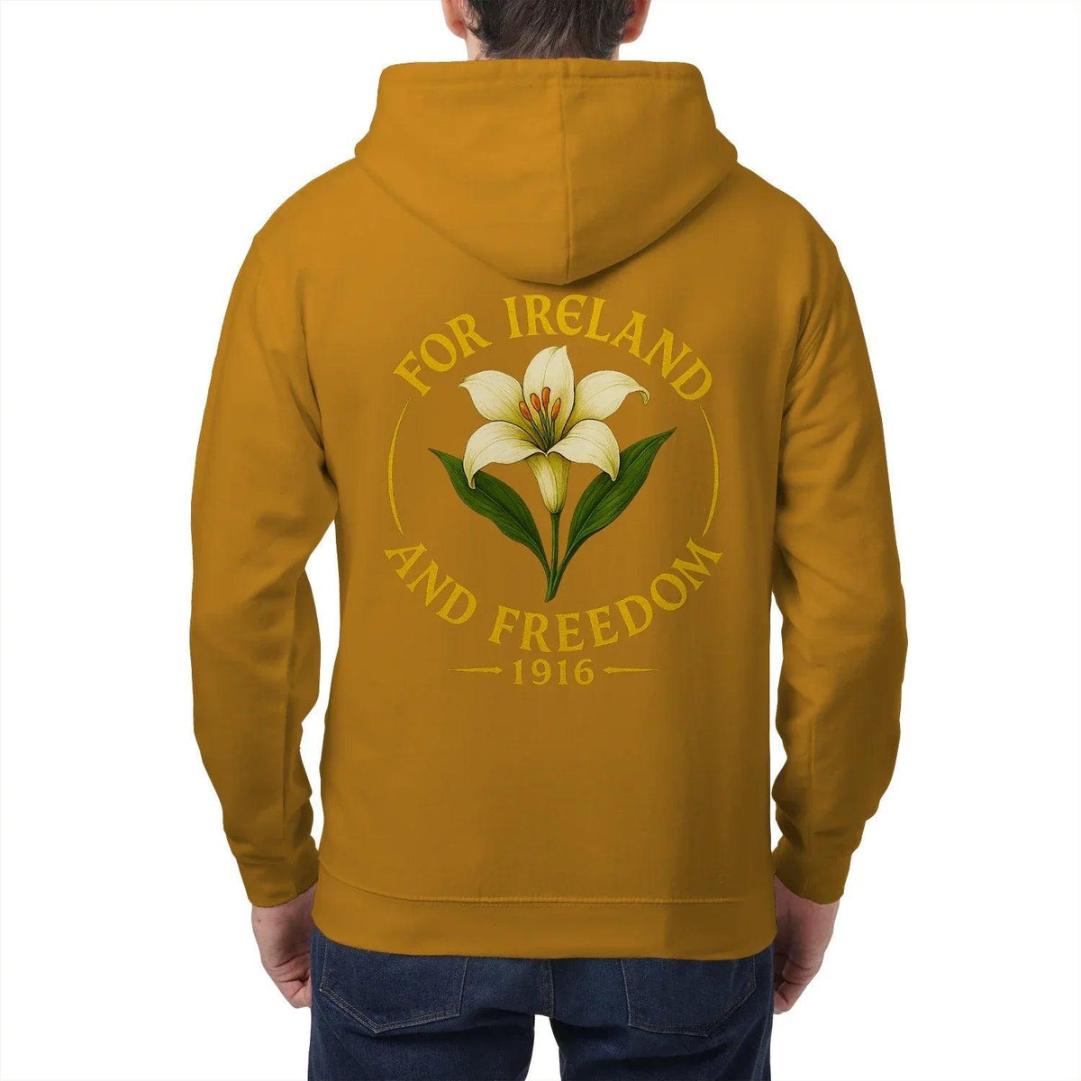 Irish Zip Hoodie - 1916 Heritage, Unisex Matchday Wear - Celtic Wolfwear