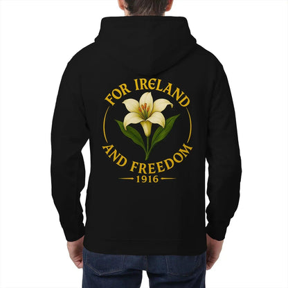 Irish Zip Hoodie - 1916 Heritage, Unisex Matchday Wear - Celtic Wolfwear