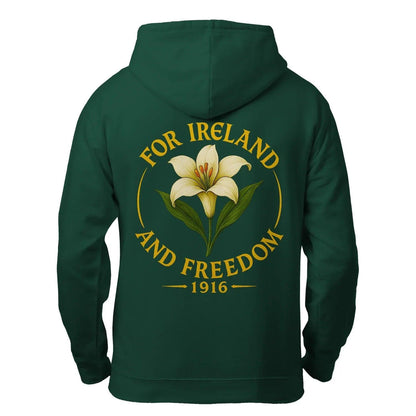 Irish Zip Hoodie - 1916 Heritage, Unisex Matchday Wear - Celtic Wolfwear
