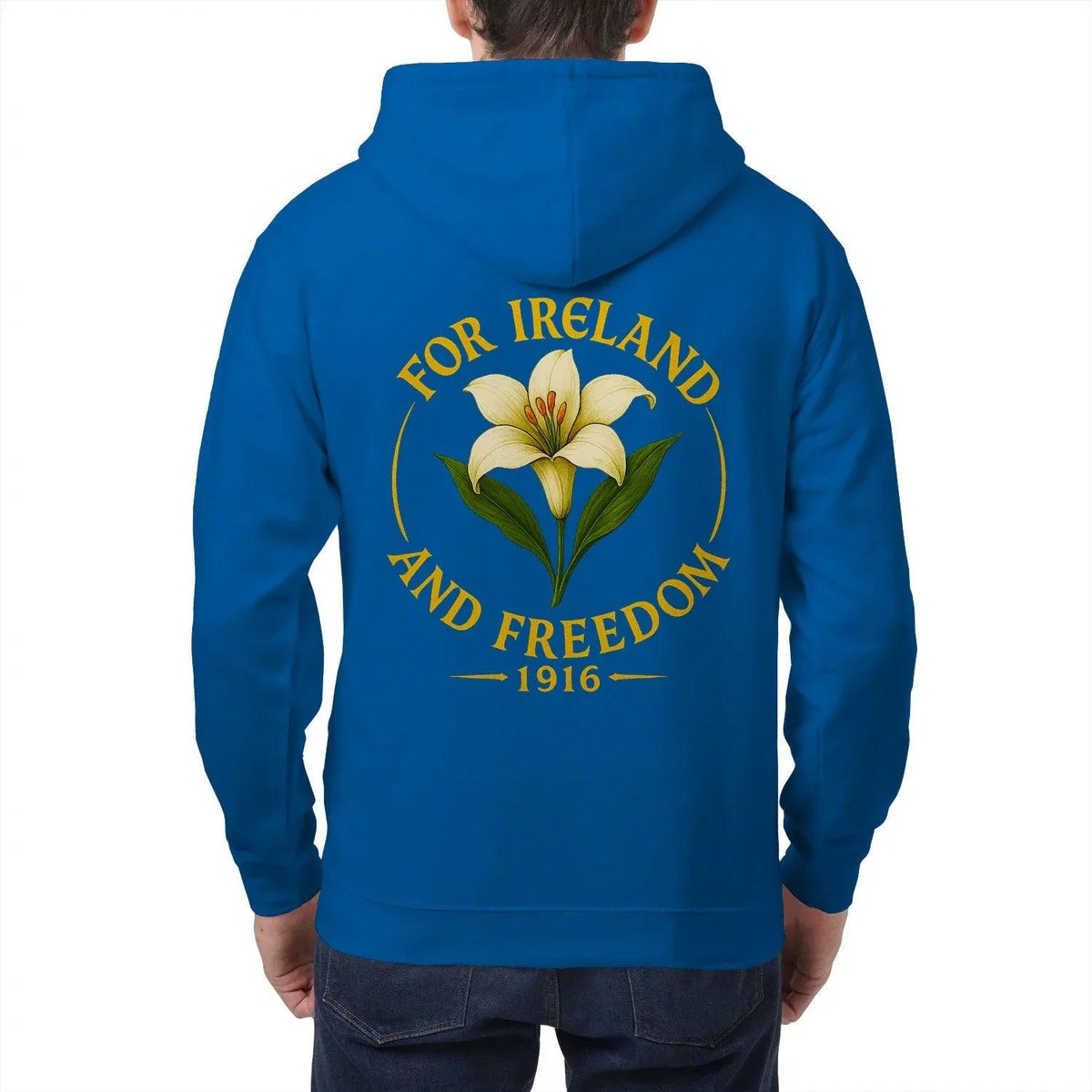 Irish Zip Hoodie - 1916 Heritage, Unisex Matchday Wear - Celtic Wolfwear