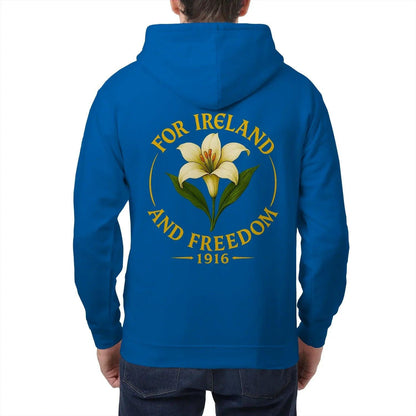 Irish Zip Hoodie - 1916 Heritage, Unisex Matchday Wear - Celtic Wolfwear
