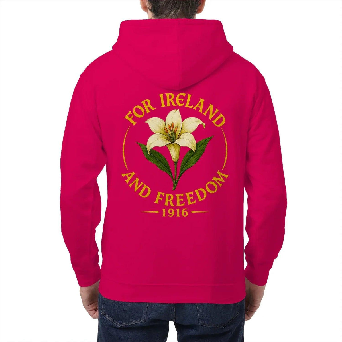Irish Zip Hoodie - 1916 Heritage, Unisex Matchday Wear - Celtic Wolfwear