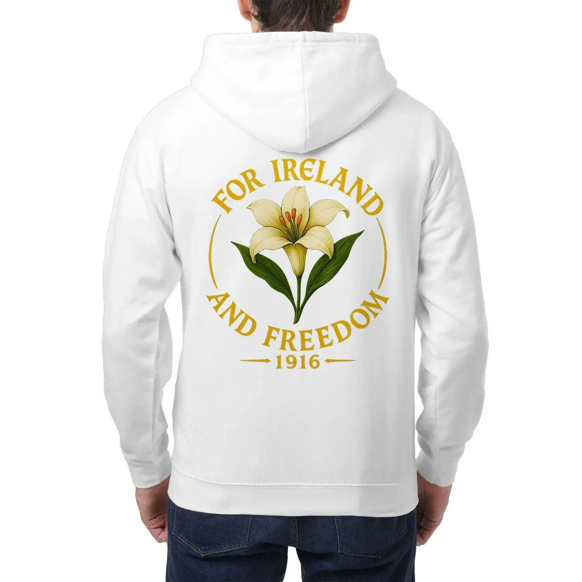 Irish Zip Hoodie - 1916 Heritage, Unisex Matchday Wear - Celtic Wolfwear
