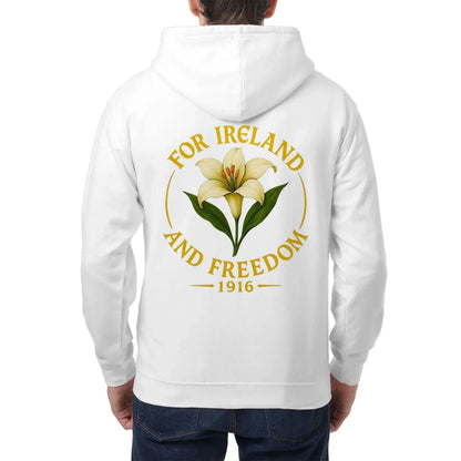 Irish Zip Hoodie - 1916 Heritage, Unisex Matchday Wear - Celtic Wolfwear