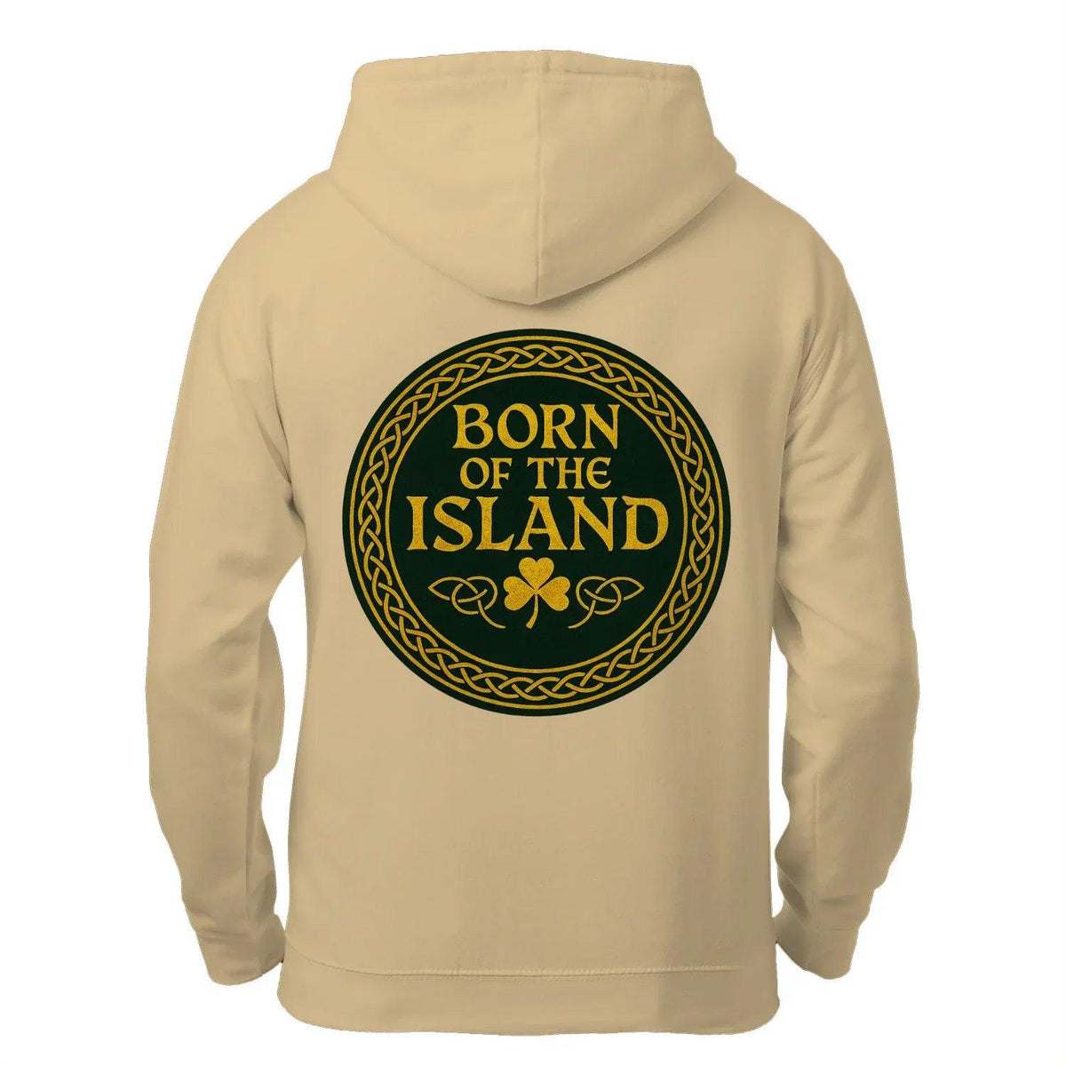 Irish Zip Hoodie - Born of the Island Unisex Streetwear - Celtic Wolfwear