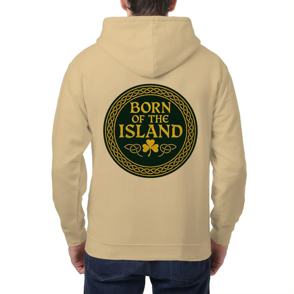 Irish Zip Hoodie - Born of the Island Unisex Streetwear - Celtic Wolfwear