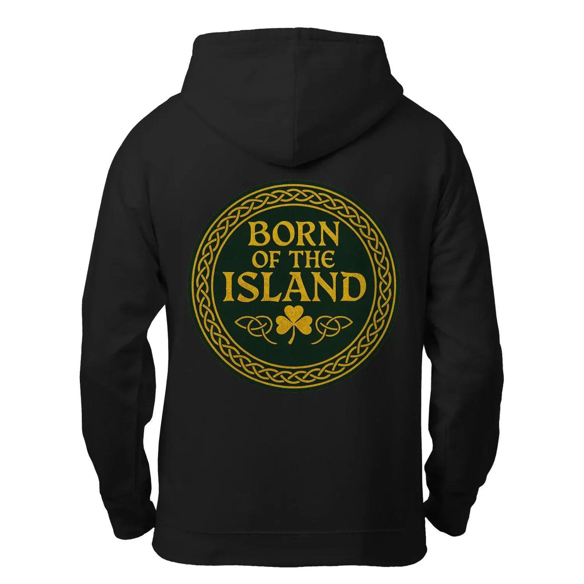Irish Zip Hoodie - Born of the Island Unisex Streetwear - Celtic Wolfwear