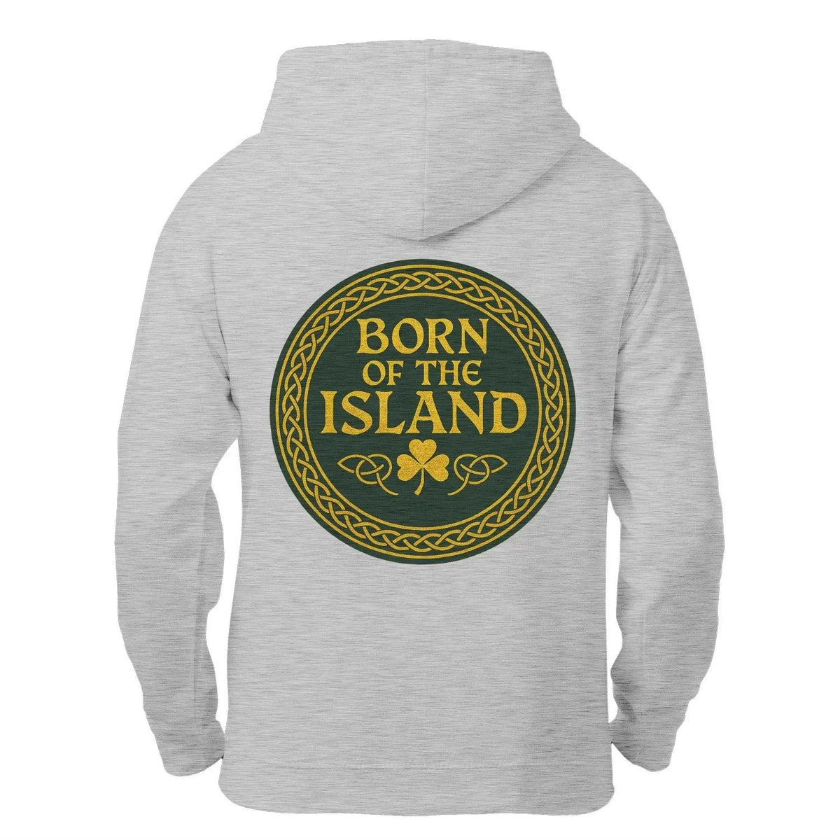 Irish Zip Hoodie - Born of the Island Unisex Streetwear - Celtic Wolfwear