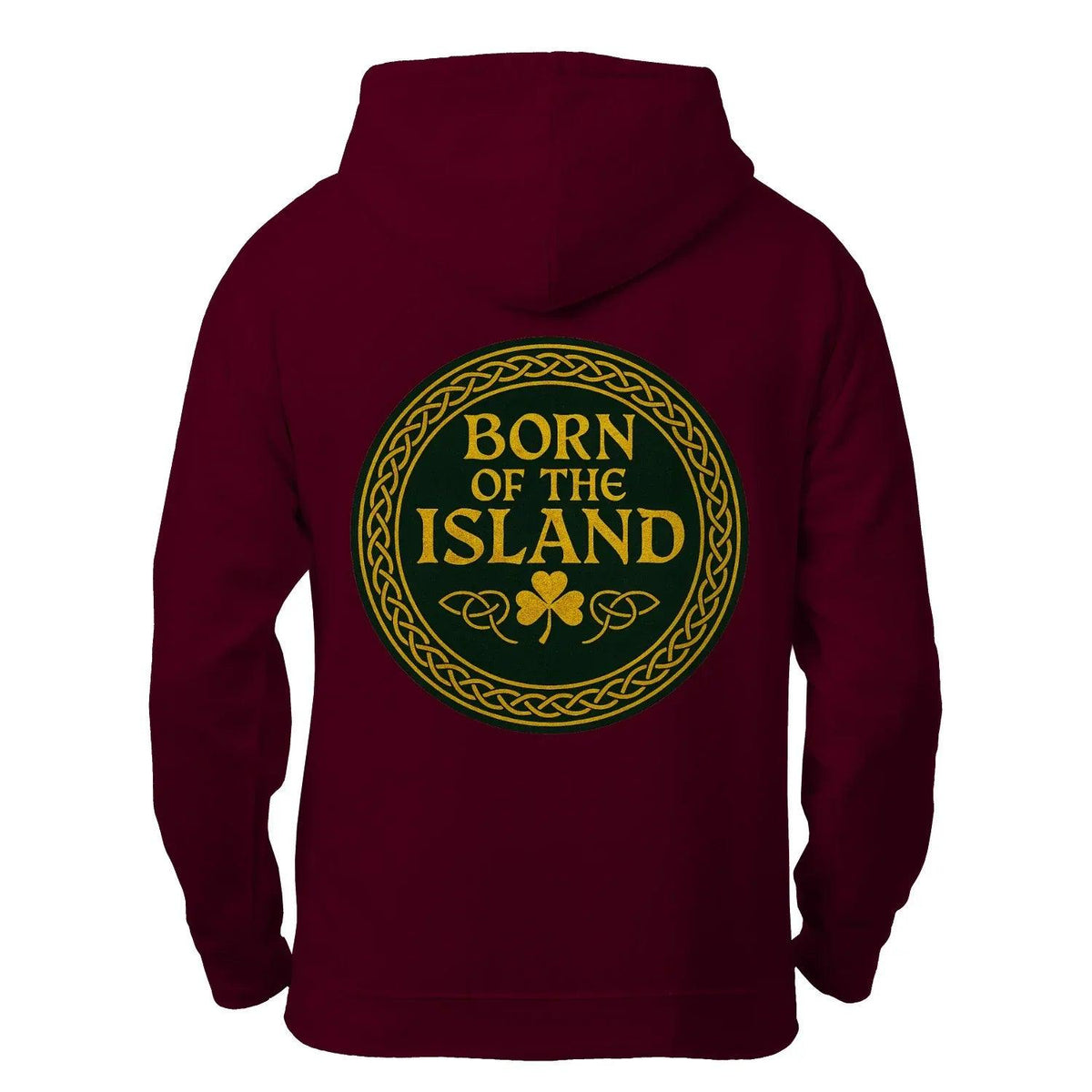Irish Zip Hoodie - Born of the Island Unisex Streetwear - Celtic Wolfwear