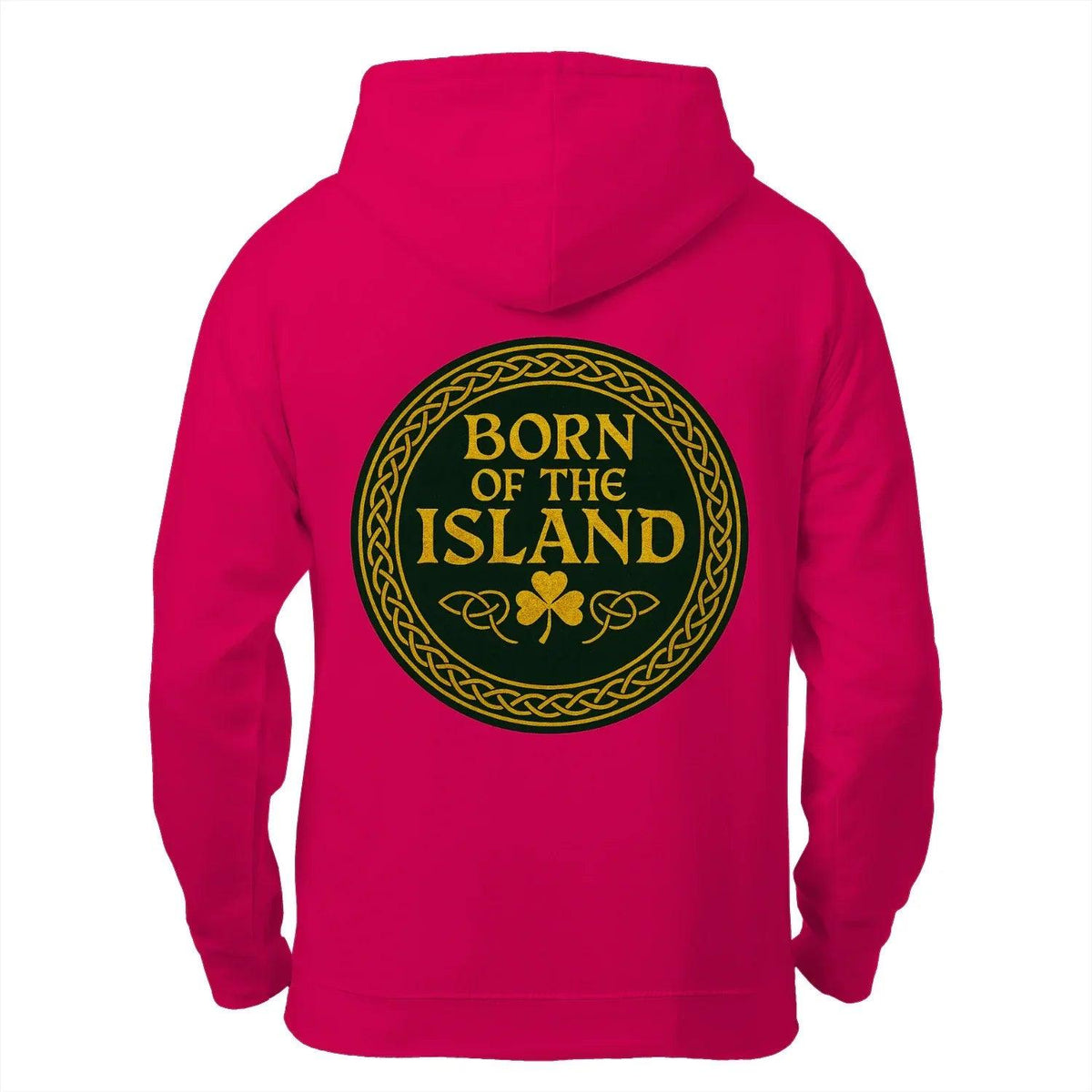 Irish Zip Hoodie - Born of the Island Unisex Streetwear - Celtic Wolfwear