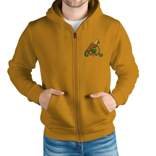 Irish Zip Hoodie - Built Tough Born Heritage Streetwear - Celtic Wolfwear