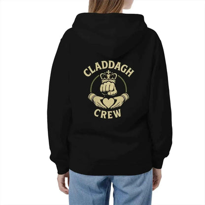 Irish Zip Hoodie - Claddagh Crew, Unisex Matchday Wear - Celtic Wolfwear