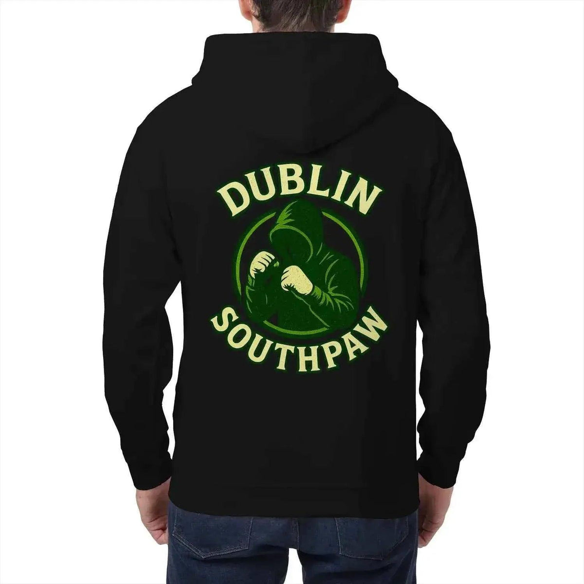Irish Zip Hoodie - Dublin Southpaw, Heritage Streetwear - Celtic Wolfwear