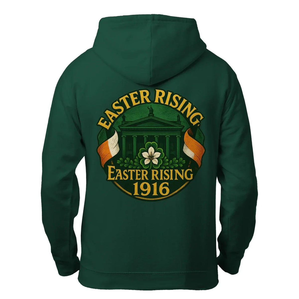 Irish Zip Hoodie - Easter Rising, Unisex Matchday Wear - Celtic Wolfwear