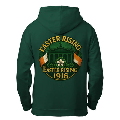 Irish Zip Hoodie - Easter Rising, Unisex Matchday Wear - Celtic Wolfwear