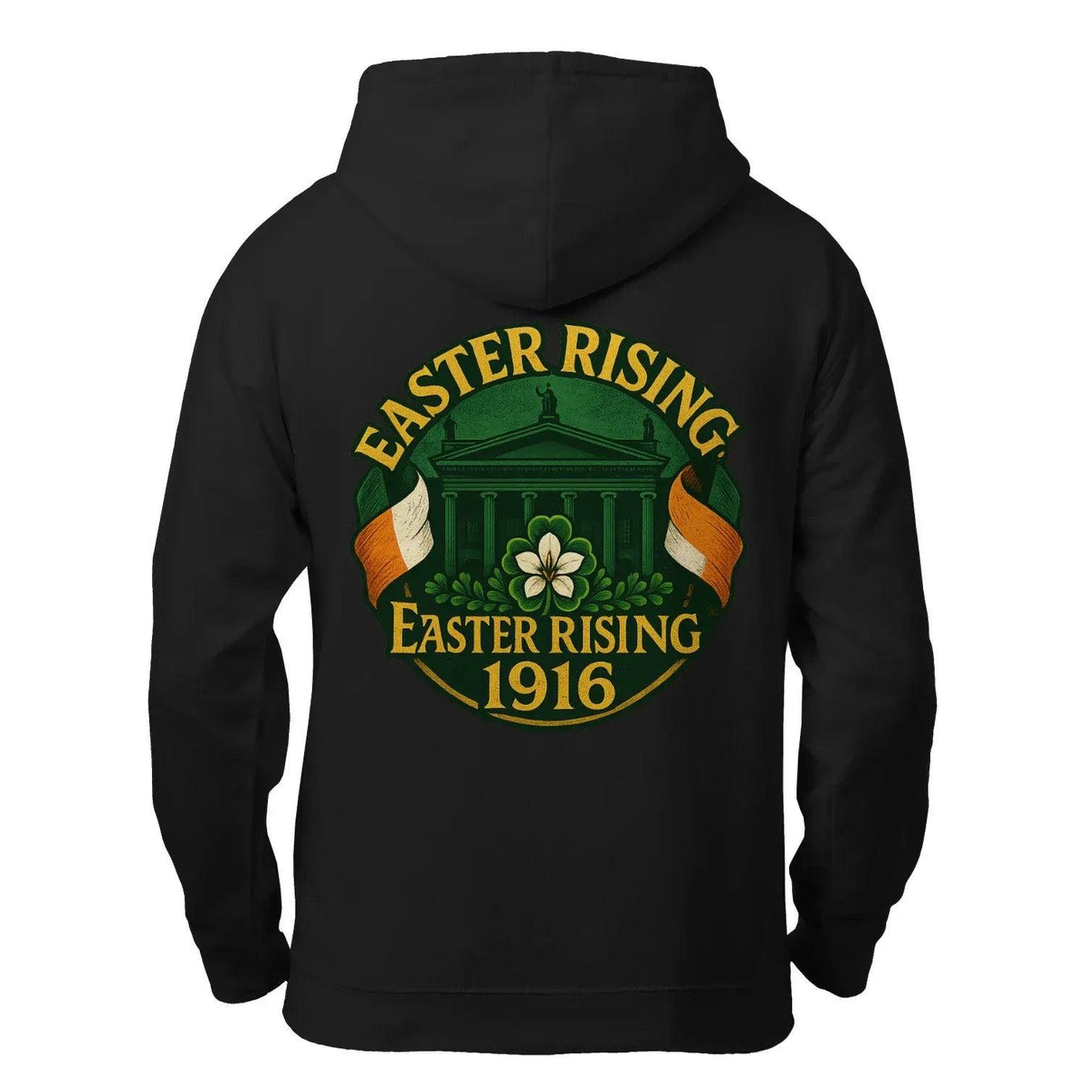 Irish Zip Hoodie - Easter Rising, Unisex Matchday Wear - Celtic Wolfwear