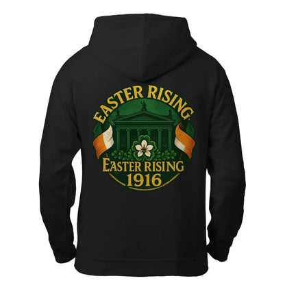 Irish Zip Hoodie - Easter Rising, Unisex Matchday Wear - Celtic Wolfwear