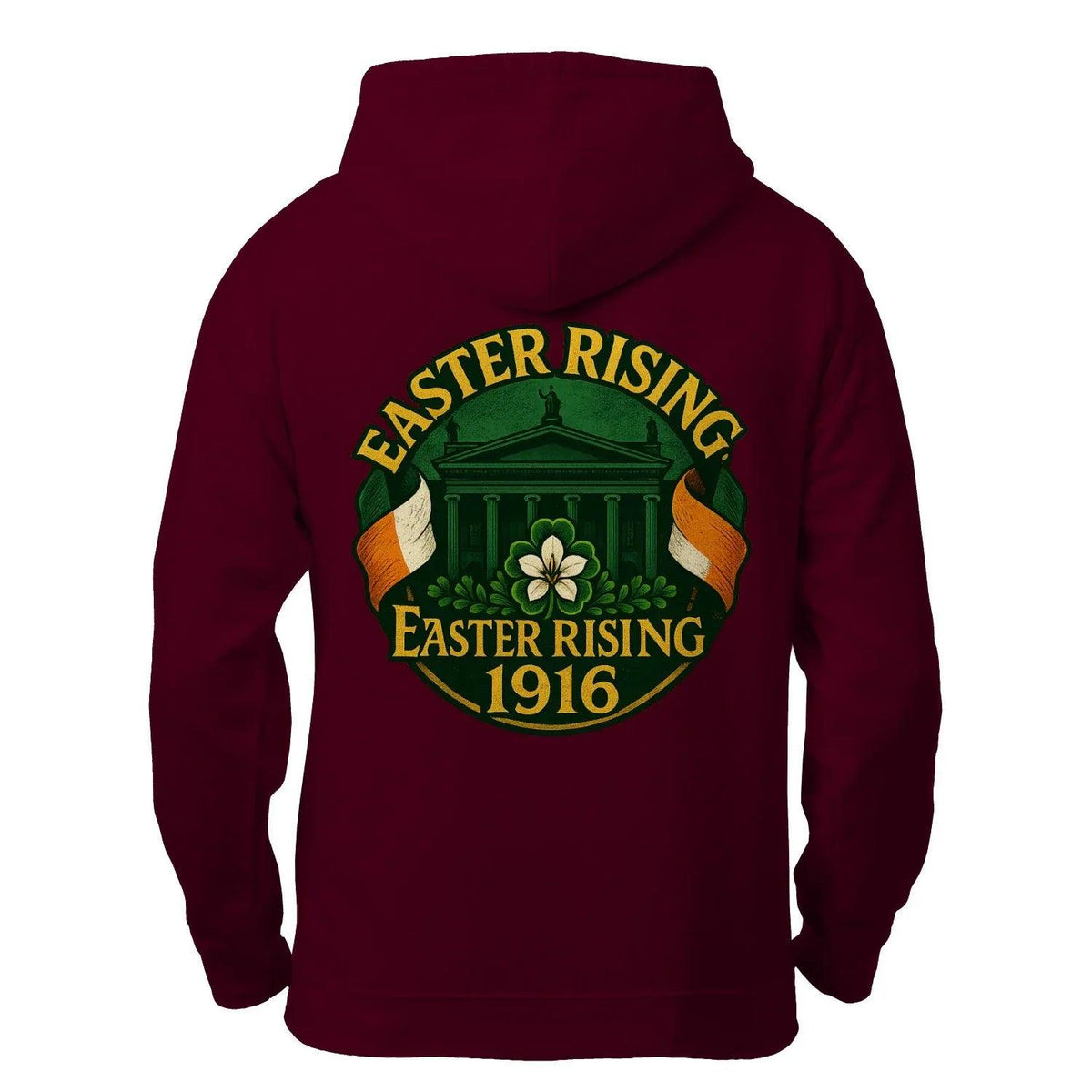 Irish Zip Hoodie - Easter Rising, Unisex Matchday Wear - Celtic Wolfwear