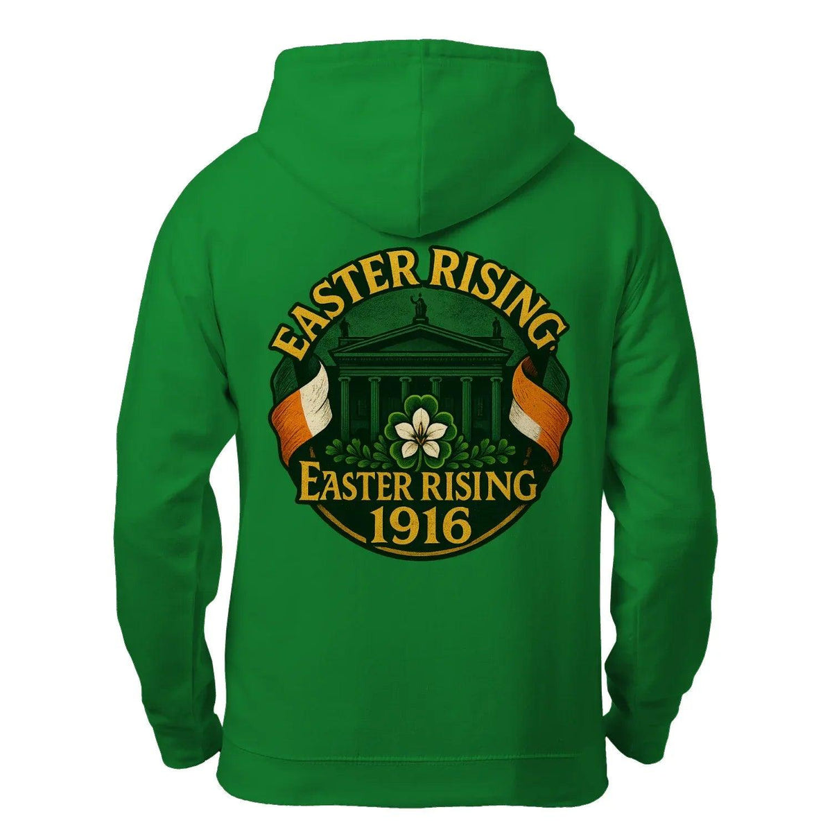 Irish Zip Hoodie - Easter Rising, Unisex Matchday Wear - Celtic Wolfwear