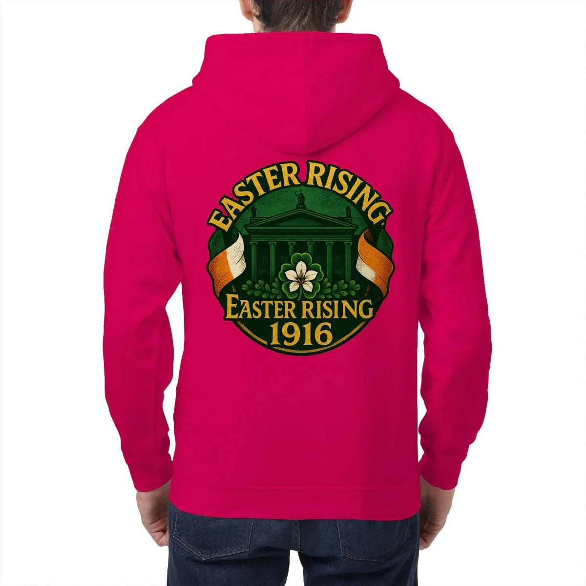 Irish Zip Hoodie - Easter Rising, Unisex Matchday Wear - Celtic Wolfwear
