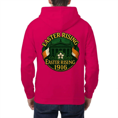 Irish Zip Hoodie - Easter Rising, Unisex Matchday Wear - Celtic Wolfwear