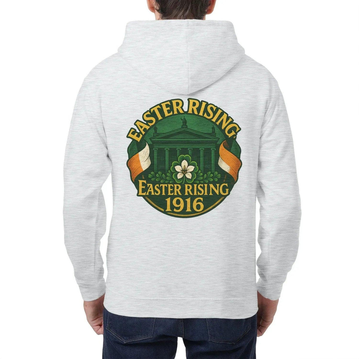 Irish Zip Hoodie - Easter Rising, Unisex Matchday Wear - Celtic Wolfwear