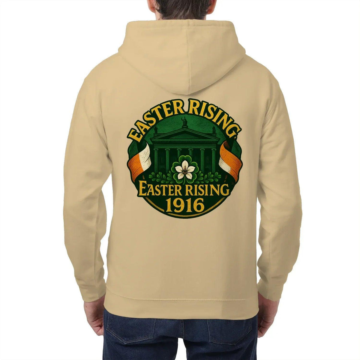Irish Zip Hoodie - Easter Rising, Unisex Matchday Wear - Celtic Wolfwear
