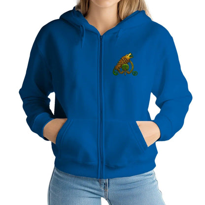 Irish Zip Hoodie - Forged on Wind and Rain, Unisex - Celtic Wolfwear
