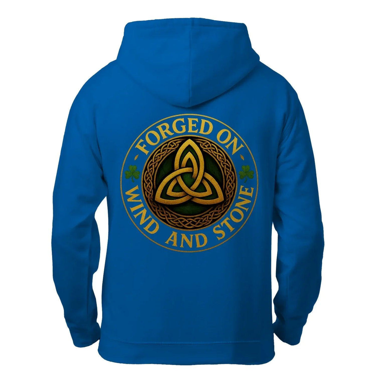 Irish Zip Hoodie - Forged on Wind and Rain, Unisex - Celtic Wolfwear