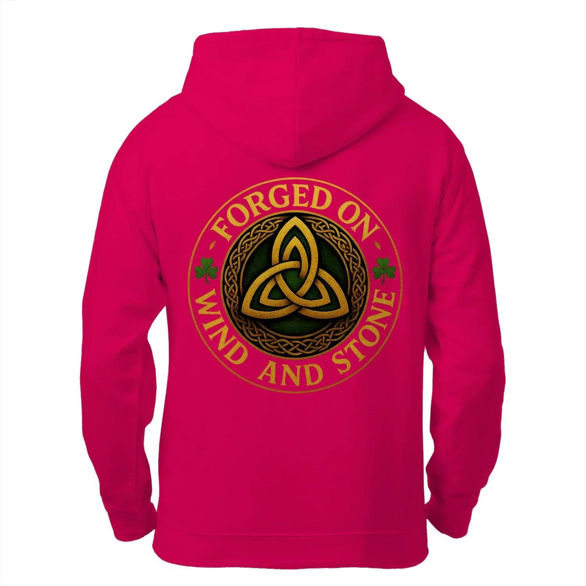 Irish Zip Hoodie - Forged on Wind and Rain, Unisex - Celtic Wolfwear