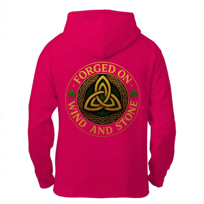 Irish Zip Hoodie - Forged on Wind and Rain, Unisex - Celtic Wolfwear