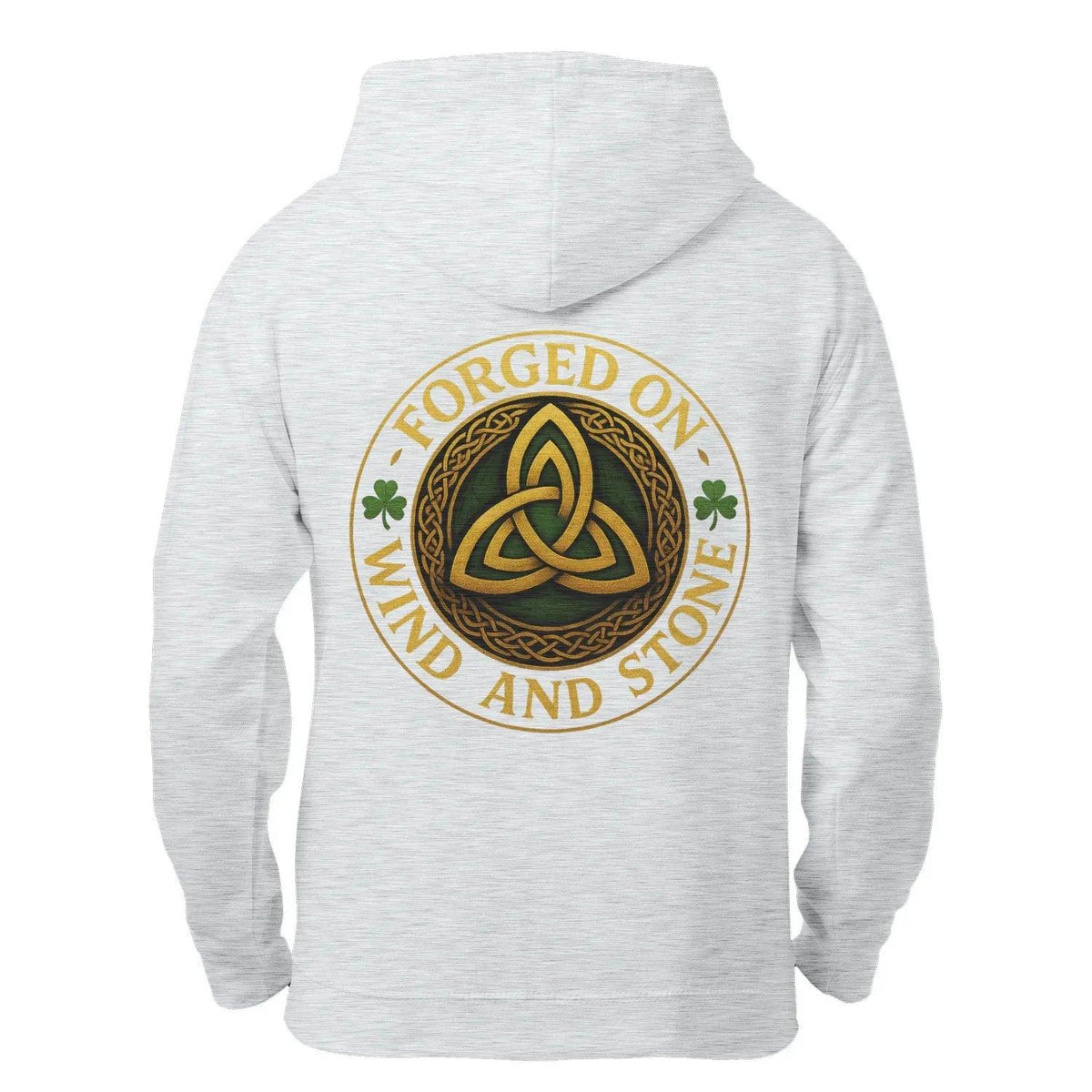 Irish Zip Hoodie - Forged on Wind and Rain, Unisex - Celtic Wolfwear