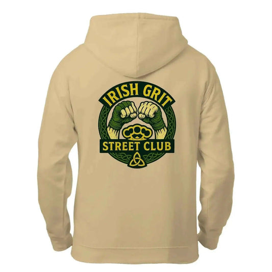 Irish Zip Hoodie - Grit Street Club Heritage Streetwear - Celtic Wolfwear