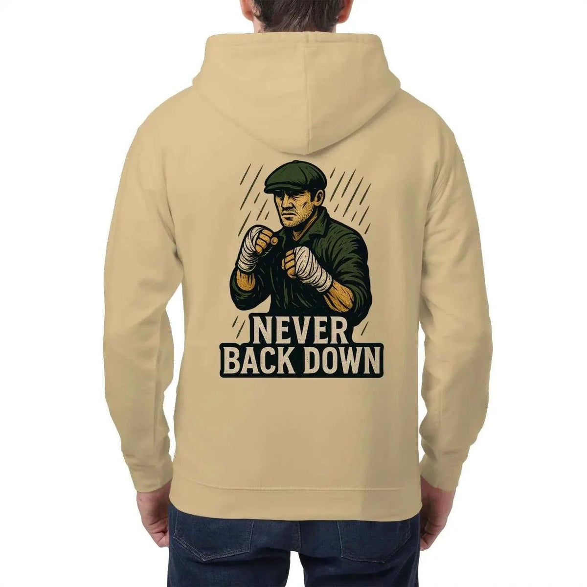 Irish Zip Hoodie - Never Back Down Heritage, Unisex - Celtic Wolfwear