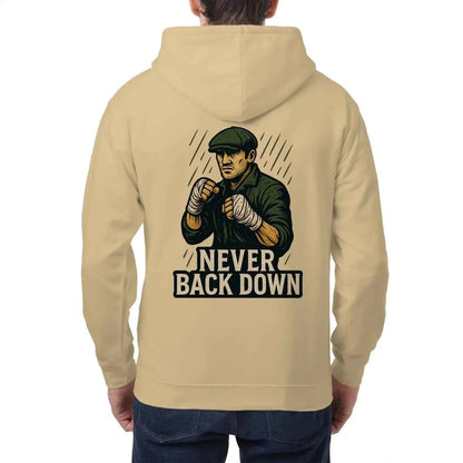 Irish Zip Hoodie - Never Back Down Heritage, Unisex - Celtic Wolfwear