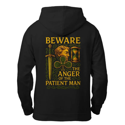 Irish Zip Hoodie - Patient Man Premium Unisex Streetwear - Celtic Wolfwear