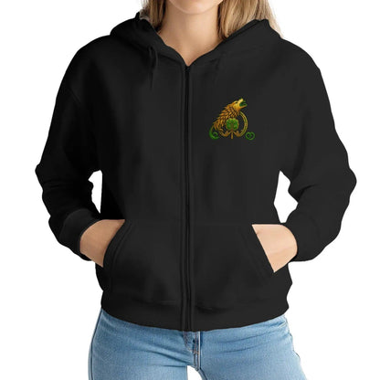 Irish Zip Hoodie - Patient Man Premium Unisex Streetwear - Celtic Wolfwear