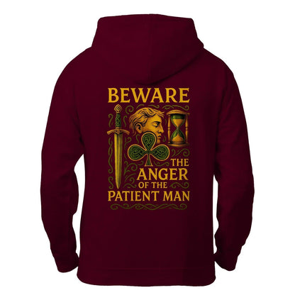 Irish Zip Hoodie - Patient Man Premium Unisex Streetwear - Celtic Wolfwear
