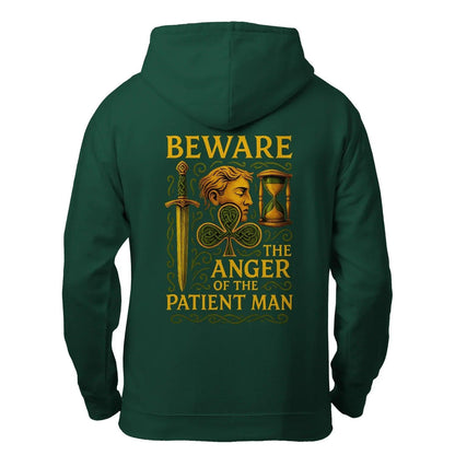 Irish Zip Hoodie - Patient Man Premium Unisex Streetwear - Celtic Wolfwear