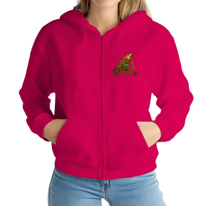 Irish Zip Hoodie - Proud and Unbroken Unisex Streetwear - Celtic Wolfwear