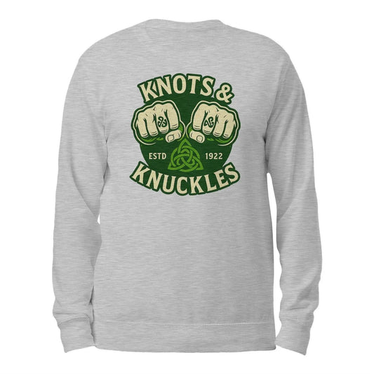 Knots & Knuckles No. 2 Irish Sweatshirt – Crewneck - Celtic Wolfwear