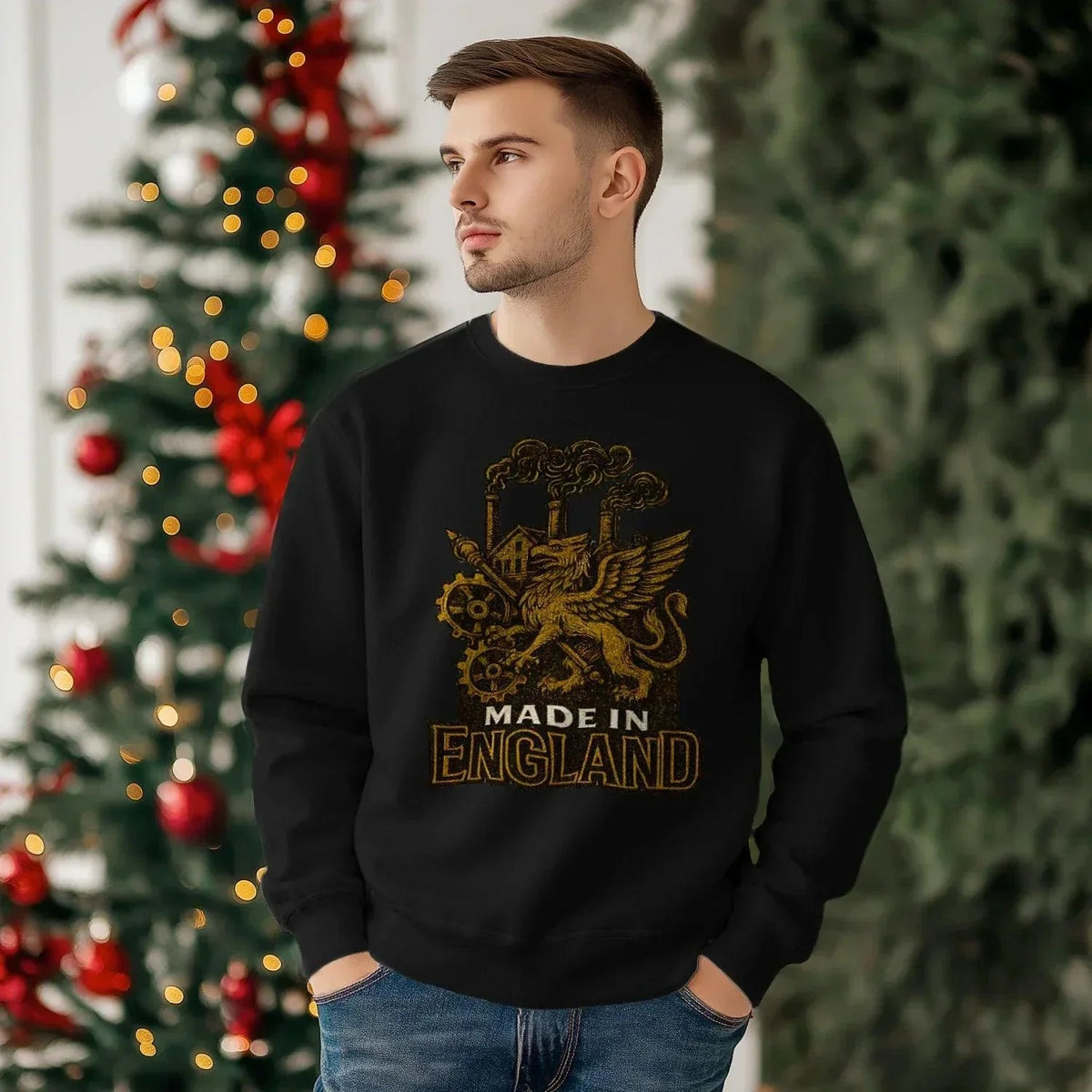Made in England Sweatshirt – Unisex Heritage Crewneck - Celtic Wolfwear